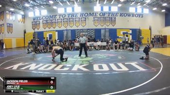 165 lbs Round 3 (8 Team) - Joey Lyle, Longwood WC vs Jackson Fields, Greasers