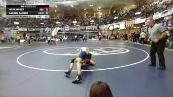 106 lbs Cons. Round 3 - Karsen Garner, Leon-Bluestem Hs vs Jesse Miller, Onaga Hs