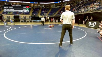 40 lbs Semifinal - Quinn Brink, Punxsutawney vs Taylor Ogline, North Star