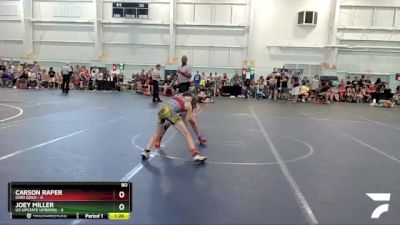 80 lbs Round 5 (6 Team) - Joey Miller, U2 Upstate Uprising vs Carson Raper, Ohio Gold