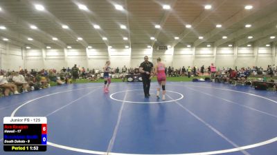 130 lbs Kylee Adkins, Hawaii vs Regina Stoeser, South Dakota