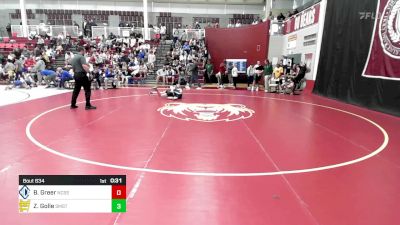 120 lbs Consi Of 8 #2 - Ben Greer, North Cobb Christian vs Zach Golle, St. Mark's School Of Texas