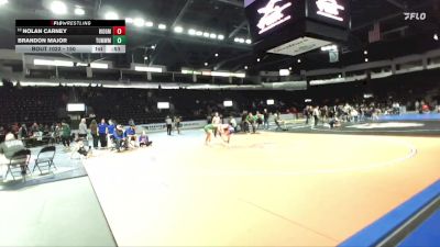150 lbs Cons. Round 3 - Nolan Carney, Ridgefield vs Brandon Major, Tumwater