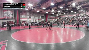 130 lbs Champ. Round 1 - Valentina Gonzalez, Diamond Ranch vs Angie Paz, Ramona