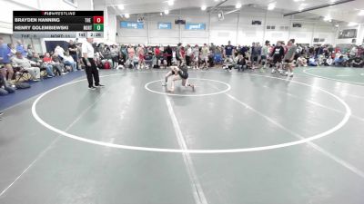 108 lbs Round Robin 1 - Brayden Hanning, The Asylum White-HS vs Henry Golembiewski, Northern Elite-HS