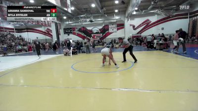 120 lbs Quarterfinal - Myla Stiteler, Bonita vs Arianna Sandoval, Threshold Wrestling Club