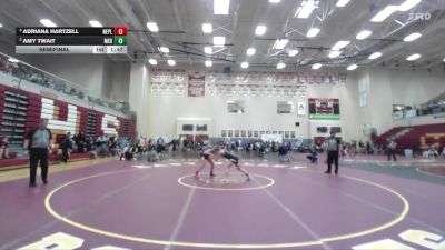 115 lbs Semifinal - Adriana Hartzell, New Plymouth vs Amy Twait, Meridian