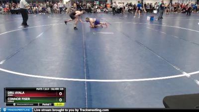 Silver 125 lbs Quarterfinal - Dru Ayala, Iowa vs Connor Fiser, Loras