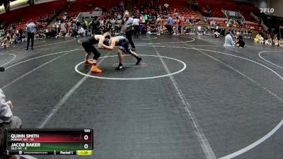 100 lbs Round 1 (8 Team) - Quinn Smith, Pursuit WC vs Jacob Baker, Silo WC