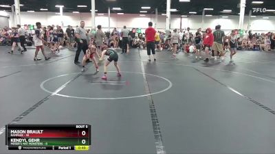 52 lbs Round 3 (4 Team) - Kendyl Gehr, Moser`s Mat Monsters vs Mason Brault, Rampage