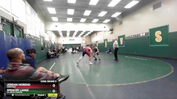 165 lbs Cons. Round 2 - Spencer Lange, La Costa Canyon vs Jordan Moreno, Christian
