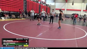 112-130 lbs Quarterfinal - Peyton Caranta, Alpha Elite vs Ava Johnson, Rossview Hawks Wrestling Club