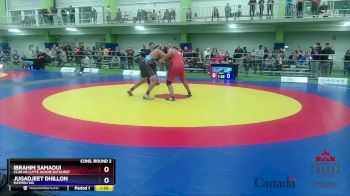 92kg Cons. Round 2 - Ibrahim Samaoui, Club De Lutte Acadie Bathurst vs Jugadjeet Dhillon, Matmen WC