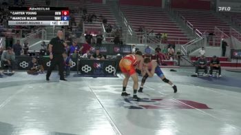 65 lbs Champ. Round 1 - Carter Young, Cowboy RTC/ Titan Mercury Wrestling Club (TMWC) vs Marcus Blaze, Titan Mercury Wrestling Club (TMWC)