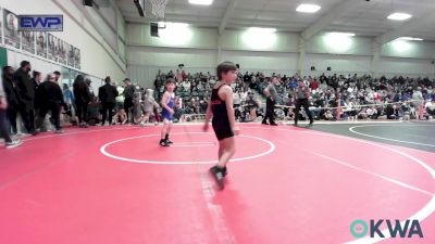 55 lbs Quarterfinal - Jett Sanders, Sallisaw Takedown Club vs Jones Myers, Checotah Matcats