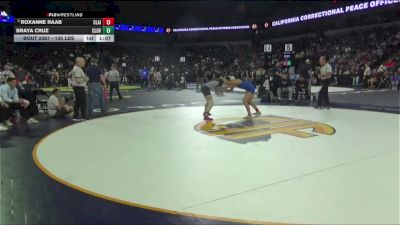 135 lbs Quarterfinal - Roxanne Raab, Clairemont (SD) vs Braya Cruz, Clovis North (CS)