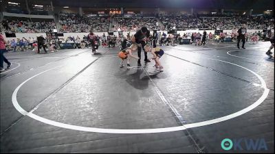 46 lbs Quarterfinal - Rodrick Waitkus, Team Tulsa Wrestling Club vs Zane Eichenauer, Cowboy Wrestling Club