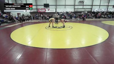 157 lbs Quarterfinal - Skyler Crowther, Morgan vs Vanja Boss, Summit Academy