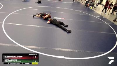 Semifinal - Roselane D. Verrett, Monticello Wrestling Club vs Reagan Beer, Summit Wrestling Academy