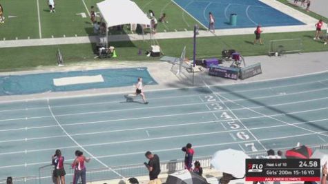 2026 AAU Junior Olympic Games - Youth Girls' 200m, Prelims 5 - Age 15-16