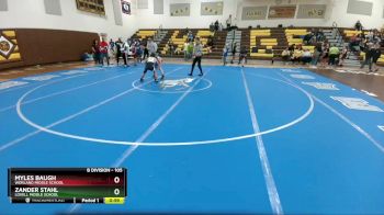 105 lbs 3rd Place Match - Myles Baugh, Worland Middle School vs Zander Stahl, Lovell Middle School
