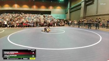 113 lbs Cons. Round 6 - Isaiah Gonzaga, Elk Grove Senior vs Titus Khamjoi, St. Mary`s