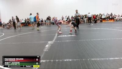 60 lbs Semis (4 Team) - Mackenzie Mcleod, Bison Takedown vs Rhett Jackson, Georgia United Red