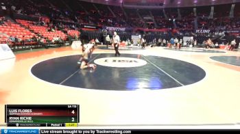 3A 113 lbs Champ. Round 1 - Ryan Richie, Edwardsville (H.S.) vs Luis Flores, Hoffman Estates (Conant)