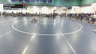 120 lbs Round Of 128 - Keegan Barrick, PA vs Eamon Fry, NJ