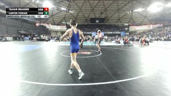 Boys 4A 120 lbs Cons. Semi - Teague Meagher, Kamiakin vs Carter Tughan, Tahoma