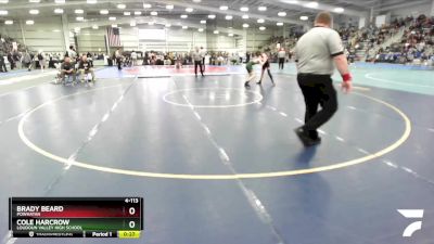 4-113 lbs Cons. Round 2 - Brady Beard, Powhatan vs Cole Harcrow, Loudoun Valley High School