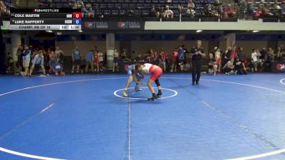 92 lbs Champ. Rd Of 16 - Cole Martin, Greater Heights Wrestling vs Luke Rafferty, Ohio Crazy Goats Wrestling