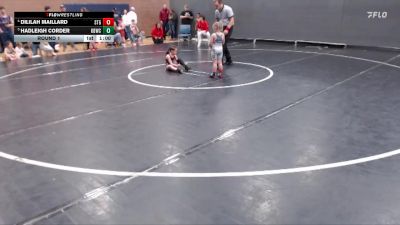 50 lbs Round 1 - Dililah Maillard, Small Town Grims vs Hadleigh Corder, Kimberly Bulldog Wrestling Club