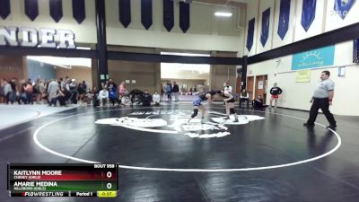 125lbs Cons. Round 4 - Kaitlynn Moore, Cheney (Girls) vs Amarie Medina, Hillsboro (Girls)