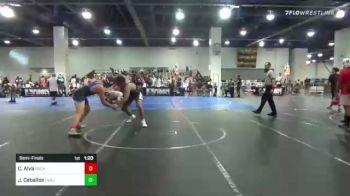 220 lbs Semifinal - Cole Alva, Rocklin Ruckus vs Justin Ceballos, Cvbjj