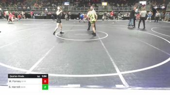 115 lbs Quarterfinal - Wyatt Forney, Wymore vs Shade Harrell, Beebe Badgers