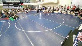 100 lbs Round 1 - Isabella Munton, Aviator Wrestling Academy vs Melayna Johnson, Riverton Wolf Pack Wrestling Club