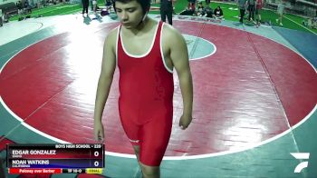 220 lbs Quarterfinal - Edgar Gonzalez, Idaho vs Noah Watkins, California