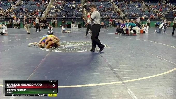 2a 120 Lbs Champ Round 1 Brandon Nolasco Rayo Louisburg Vs Kaden