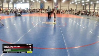 72 lbs Rd# 1 9:00am Friday - Mason Florenzano, Florida Elite vs Eli Barrett, Terps XPress