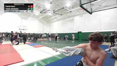 126 lbs Quarterfinal - Knox Espinoza, Long Beach Poly vs David Golz, Trabuco Hills