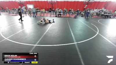 165 lbs Cons. Semi - Drayk Nolan, Mollitium Wrestling Club vs Zaender Schoenebeck, Wisconsin