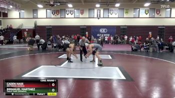 144 lbs Cons. Round 1 - Caden Hass, Des Moines Lincoln vs Immanuel Martinez, Tinley Park (Andrew)