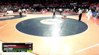 3A 132 lbs Cons. Round 3 - Zack Parisi, Elmhurst (York) vs Cale Stonitsch, Minooka