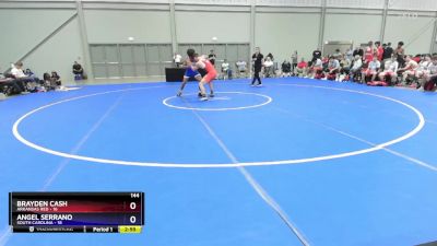 144 lbs Round 4 (6 Team) - Brayden Cash, Arkansas Red vs Angel Serrano, South Carolina