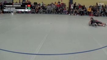 65 lbs Cons. Round 3 - Thatcher Anderson, WCABBE Knights vs Rylan Kuhns, Maple River/USC