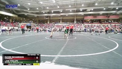 70 lbs 5th Place Match - Oliver Richardson, Clearwater vs Lane Phillips, Mulvane Jr. Wrestling Club