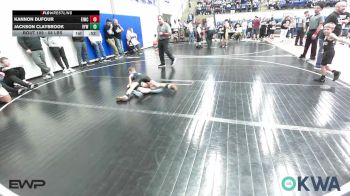 58 lbs Rr Rnd 1 - Kannon Dufour, Eufaula Ironheads Wrestling Club vs Jackson Claybrook, Victory Youth Wrestling