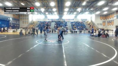 126 Gold Quarterfinal - Oliver Mederos, Braddock vs Joshua Castro, Braddock