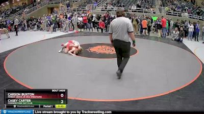 92 lbs Cons. Round 5 - Casey Carter, Cornerstone Mat Club vs Carson Buxton, Forest Grove Jr Viks Wrestling